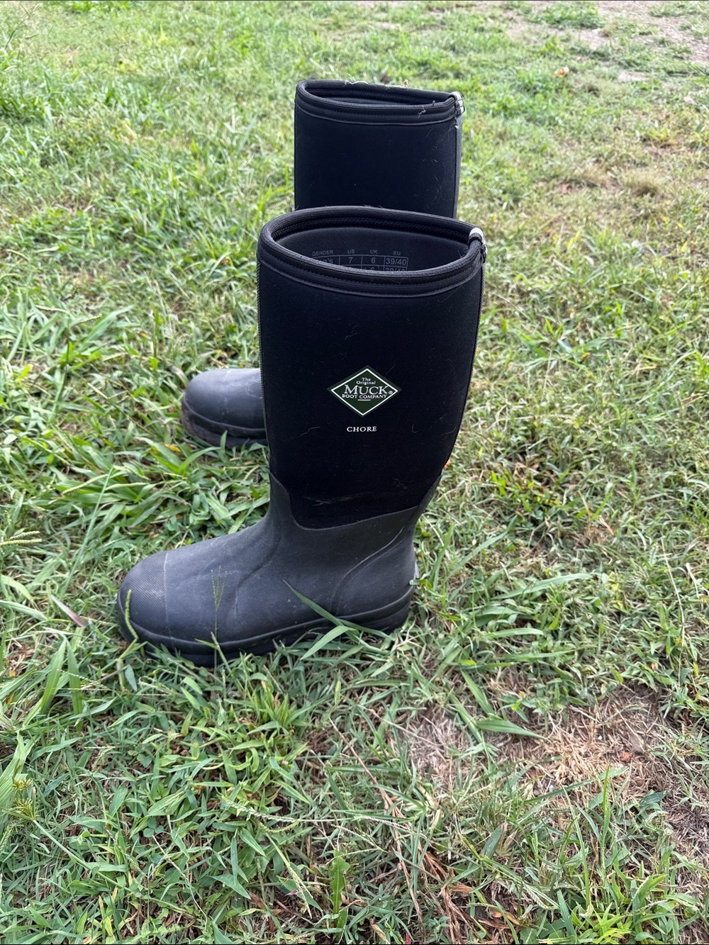 Muck Boots Chore Tall Waterproof Work Boot - Black